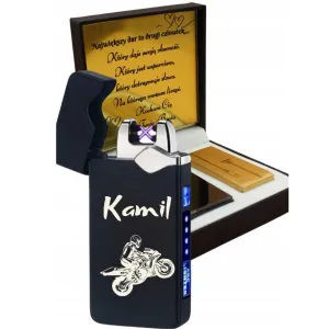 Elegancka Zapalniczka Plazmowa HOT z Personalizowanym Grawerem – Idealny Prezent
