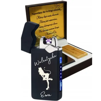 Elegancka Zapalniczka Plazmowa HOT z Personalizowanym Grawerem – Idealny Prezent