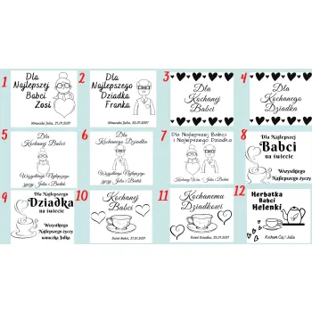 Pudełko na Merci z Grawerem Upominek Podziękowanie dla Mamy Babci Dziadka