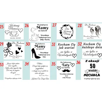 Pudełko na Merci z Grawerem Upominek Podziękowanie dla Mamy Babci Dziadka