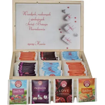 Herbaciarka Pudełko na Herbatę Prezent Święta Bez Herbat