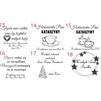 Herbaciarka Pudełko na Herbatę Prezent Święta Bez Herbat