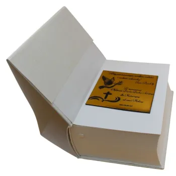 Pismo Święte z Grawerem Chrzest Roczek Bierzmowanie