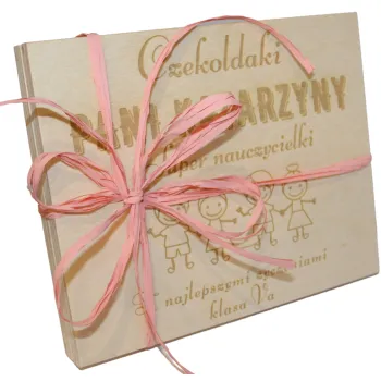 Pudełko na Merci z Grawerem Upominek Podziękowanie dla Mamy Babci Dziadka