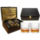 Zestaw do Whisky z Grawerem – Personalizowany Prezent z Szklankami i Kostkami – Idealny na Urodziny i Okazje