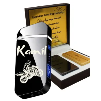 Zapalniczka Plazmowa Vip z Grawerami Prezent Walentynki Dla niego