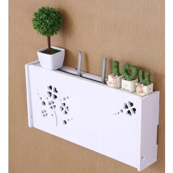 Półka na Router WiFi 'Motyl' – Estetyczna Osłona na Kable i Urządzenia Sieciowe