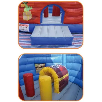 Dmuchana Ślizgawka Statek Piracki – 9m x 4m x 6,3m | Profesjonalna Zjeżdżalnia Dmuchana dla Dzieci