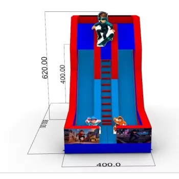 Dmuchana Ślizgawka Skate 6,2m – Zjeżdżalnia Dmuchana w Stylu Młodzieżowym