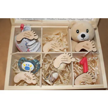 Skrzynka Wspomnień na Chrzest Prezent