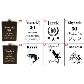 Elegancka Piersiówka z Grawerem – Idealny Zestaw Prezentowy na Urodziny i Jubileusze