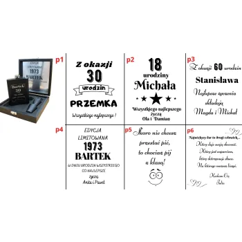 Elegancka Piersiówka z Grawerem – Idealny Zestaw Prezentowy na Urodziny i Jubileusze