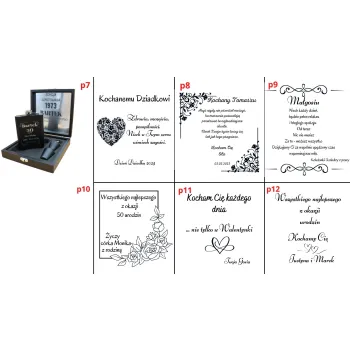 Elegancka Piersiówka z Grawerem – Idealny Zestaw Prezentowy na Urodziny i Jubileusze