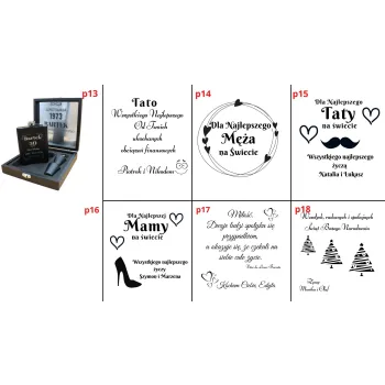 Elegancka Piersiówka z Grawerem – Idealny Zestaw Prezentowy na Urodziny i Jubileusze