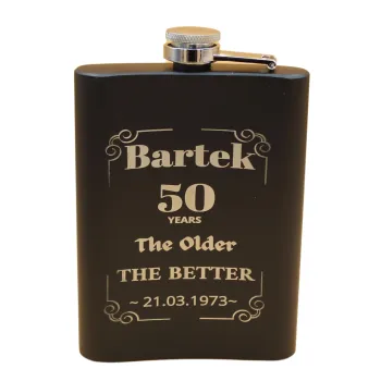 Elegancka Piersiówka z Grawerem – Idealny Zestaw Prezentowy na Urodziny i Jubileusze